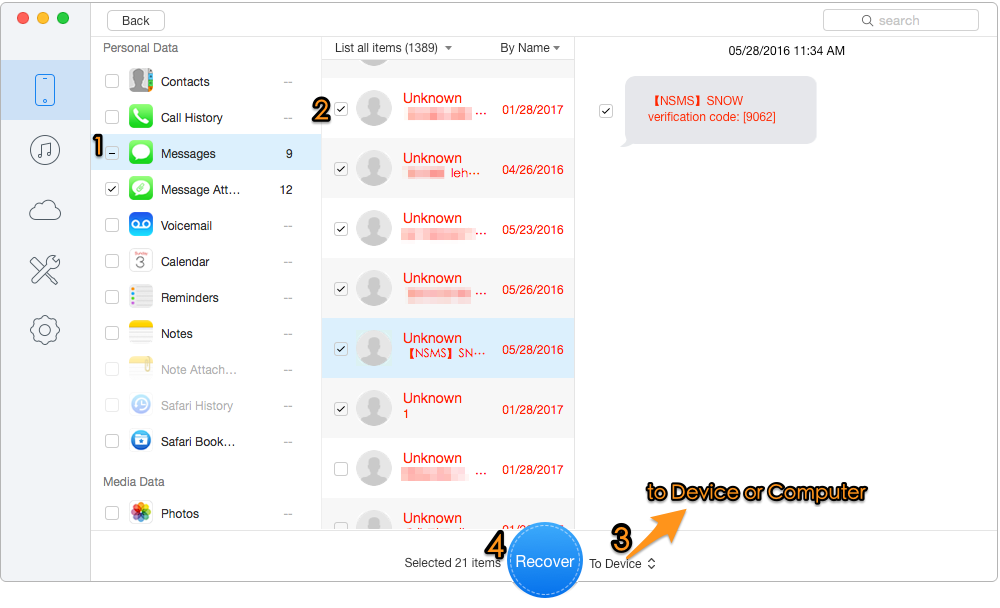 Recover Lost iPhone/iPad Data after iOS 11 Update