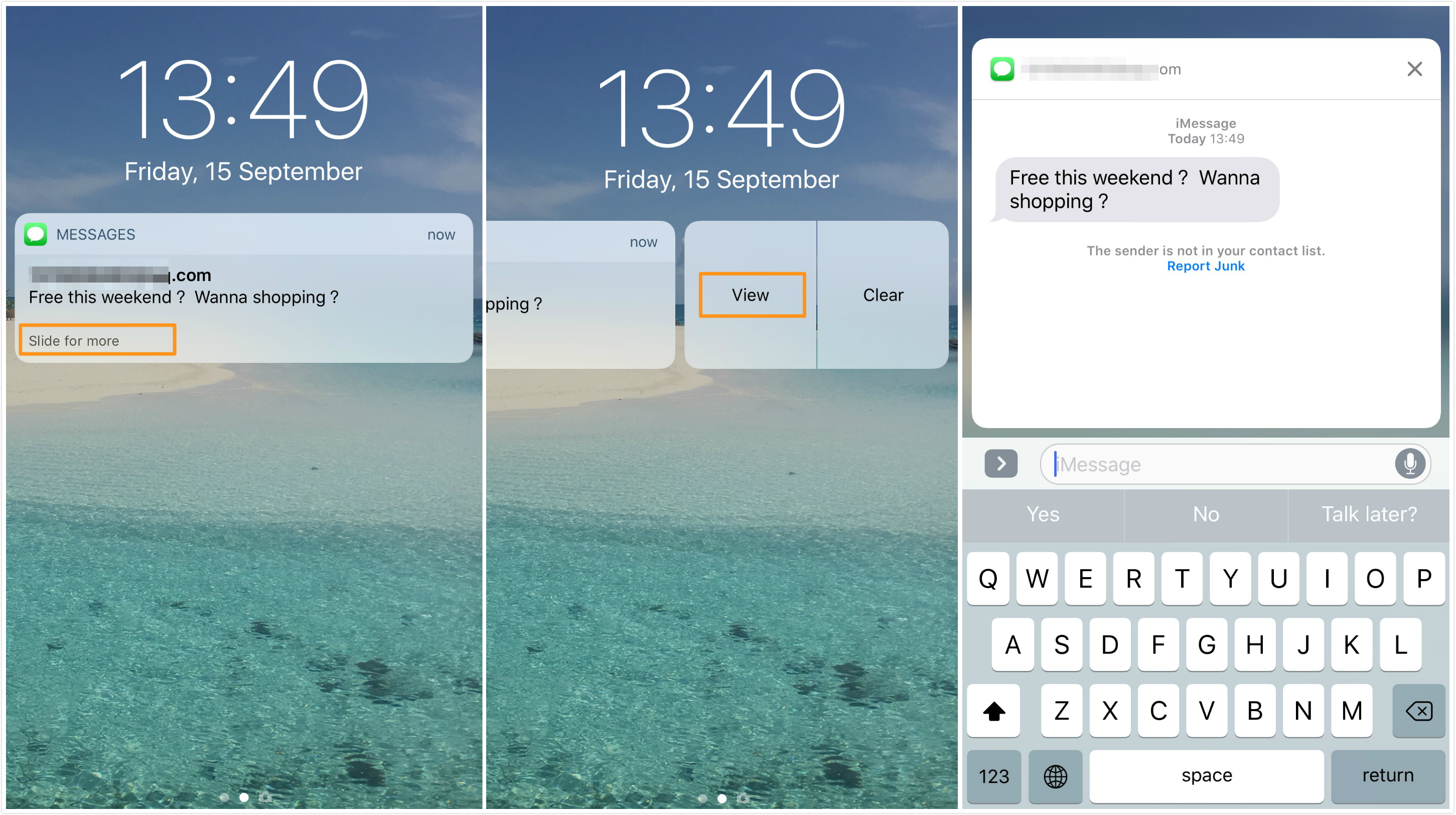iOS 11/iOS 10 Quick Reply Not Working