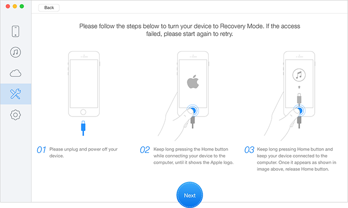 How to Fix iPhone Stuck on Apple Logo/Black Screen – Step 2