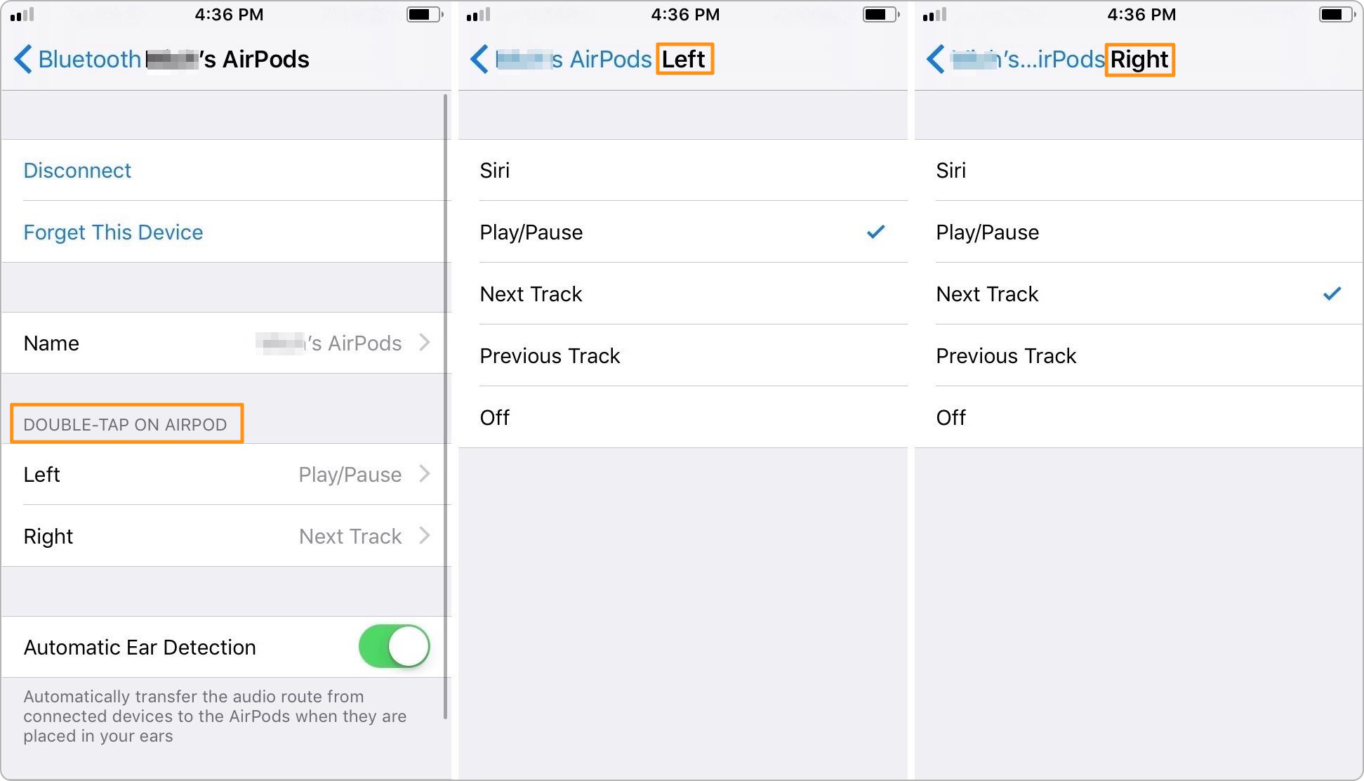 How to Customize AirPods Controls in iOS 11