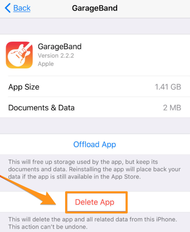 How to Delete Apps on iPhone 8/X in Settings