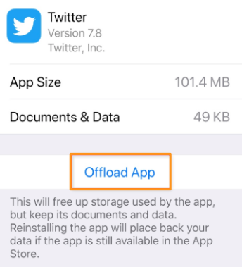 Remove Apps from iPhone 8/X with Offload App