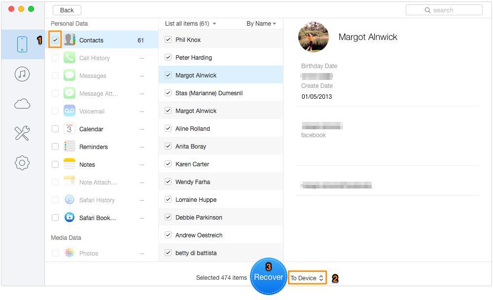 Bonus Tip To Recover Mistaken Deleted Contacts on iPhone 8/X