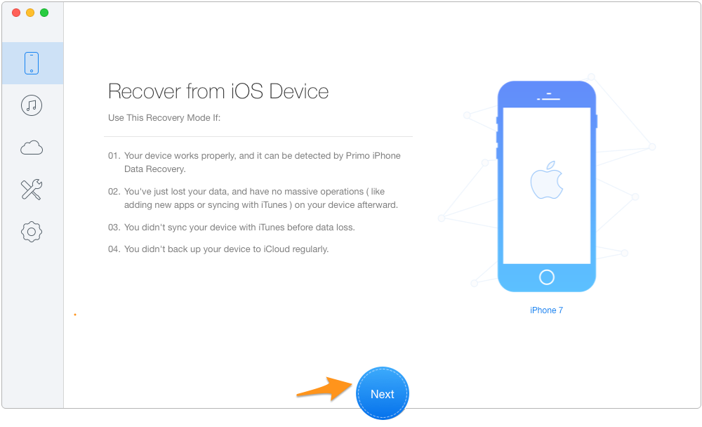 How to Recover Deleted Photos on iPhone – Step 1