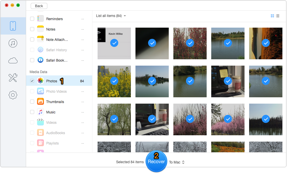 How to Recover Deleted Photos on iPhone – Step 2