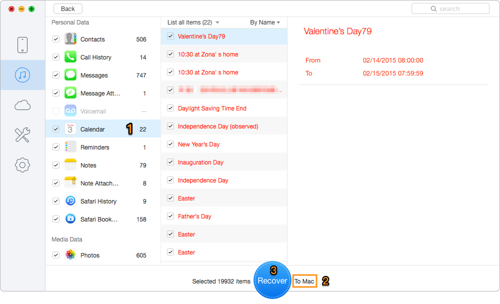 Extract and Recover Lost iOS Data from iTunes Backup Selectively