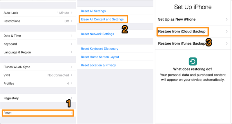 Transfer Data from iPhone to iPhone 8 with iCloud 