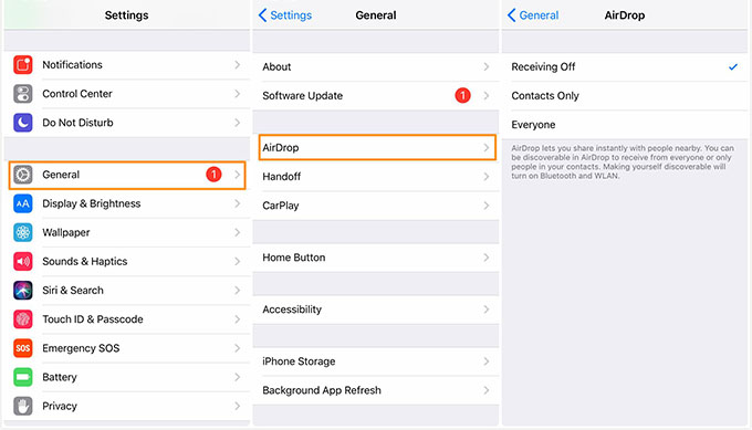 How to Turn on AirDrop on iOS 11
