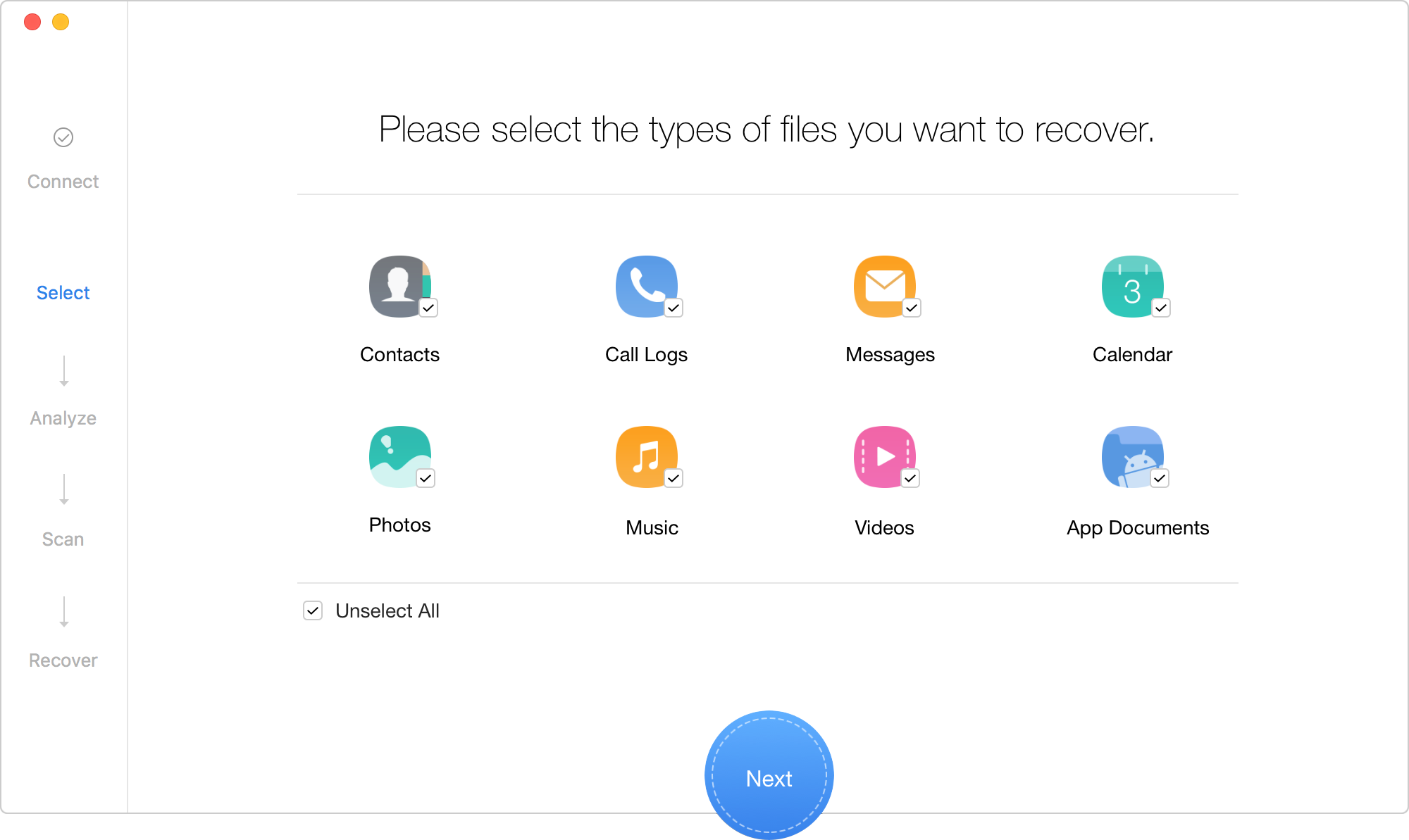 Detected Android device