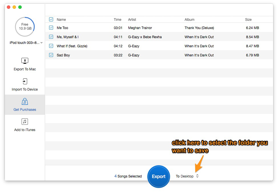 Select Output Folder to Save Music