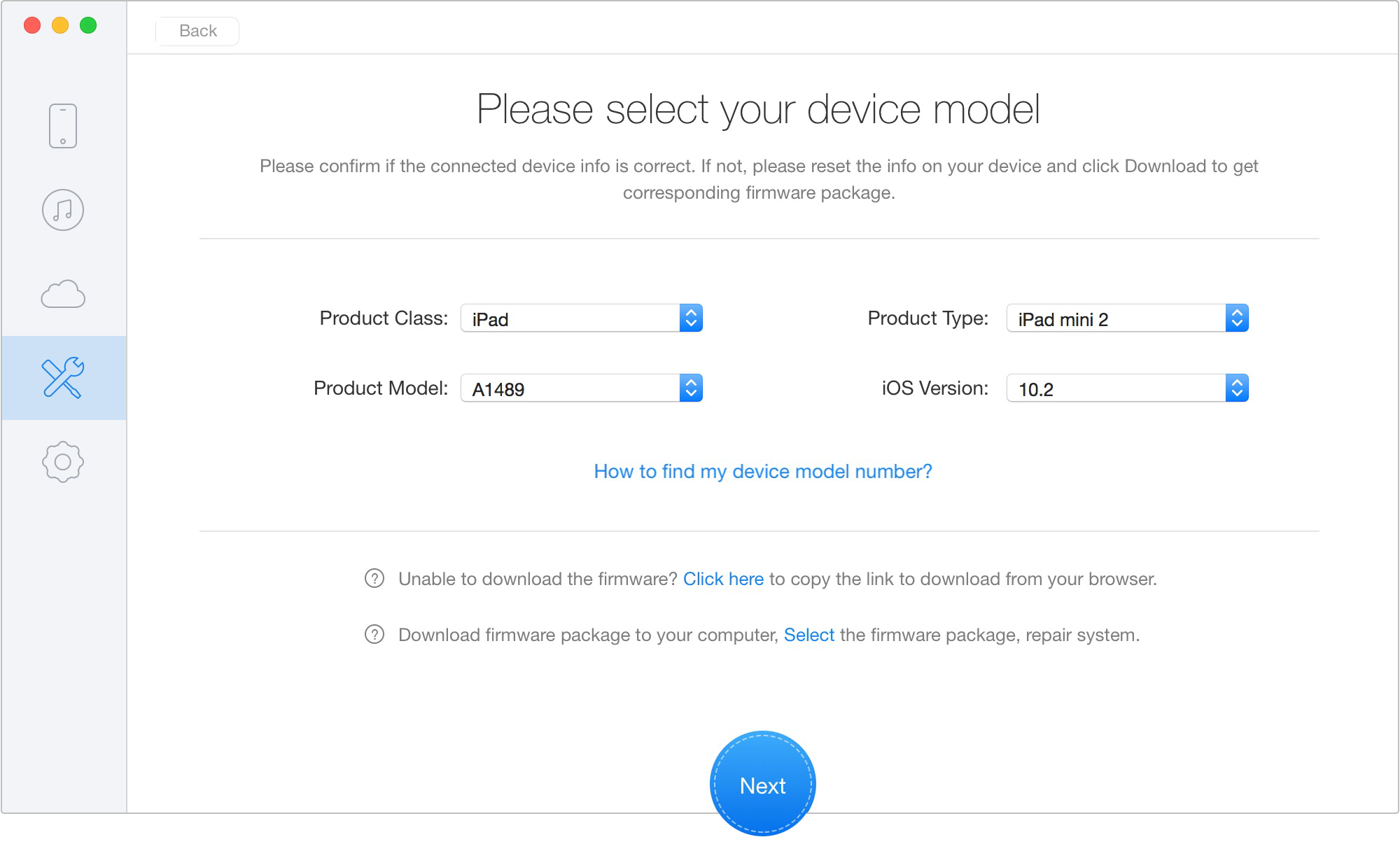 Download Firmware