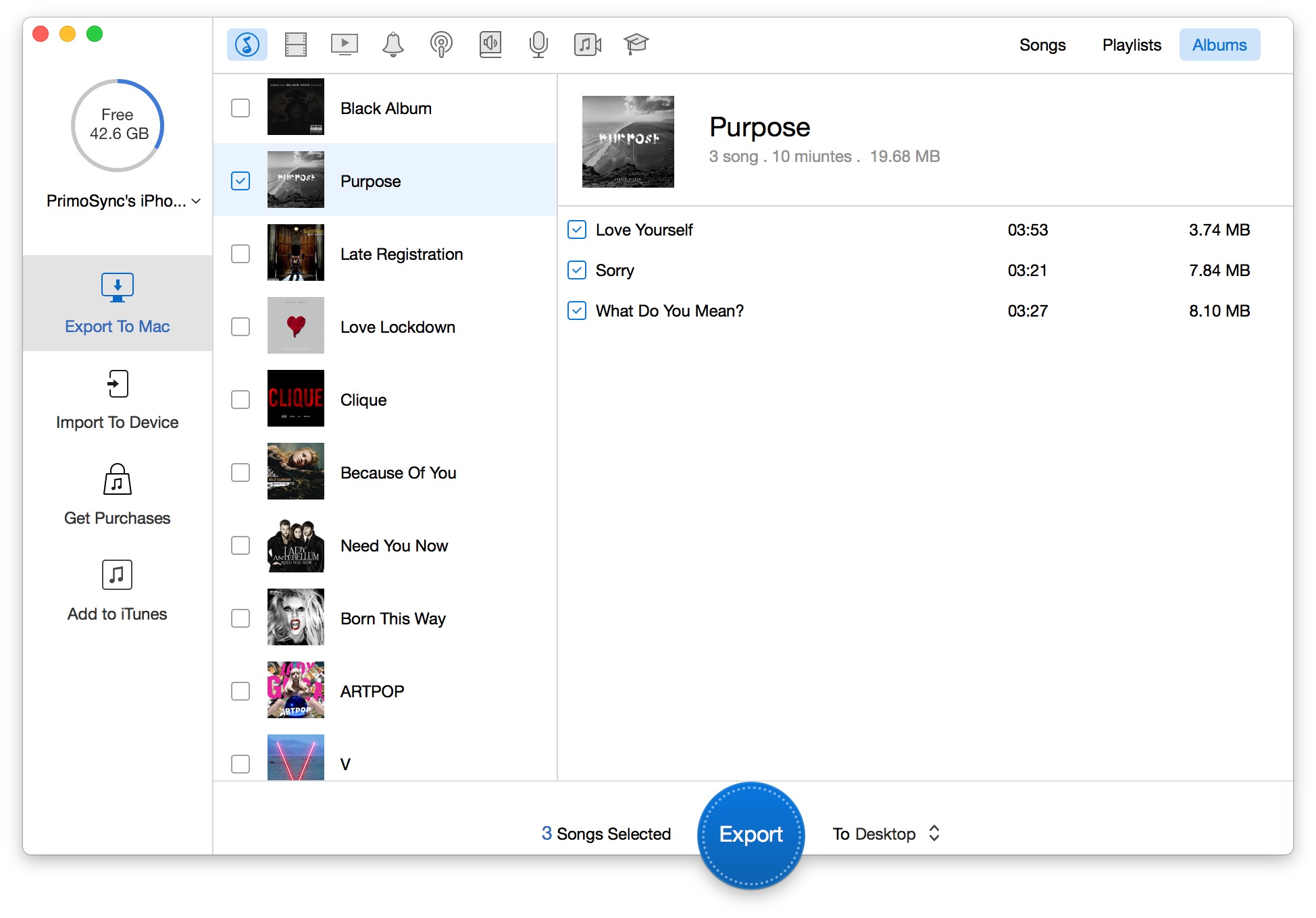 Display Music By Albums