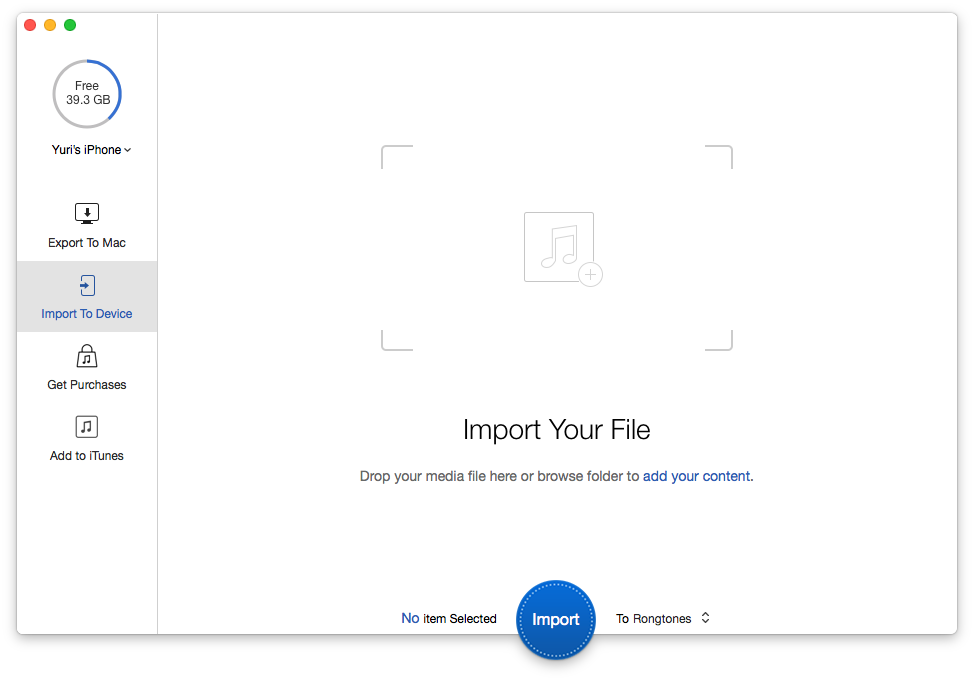 How to Transfer Ringtones from Computer to iPhone –Step 2