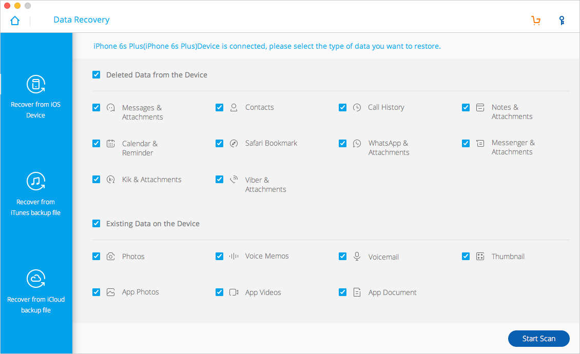 Dr.Fone Toolkit for iOS Data Recovery