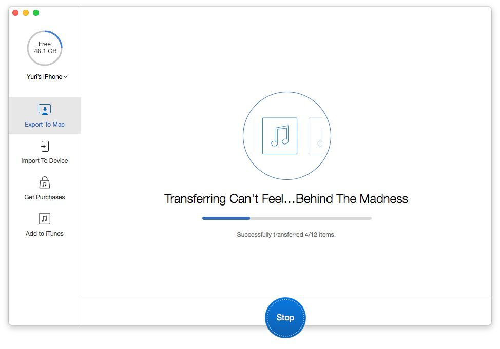How to Transfer Music from Devices to Mac – Step 3
