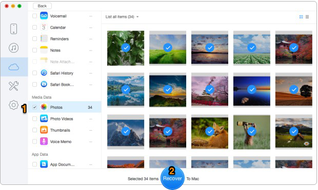 How to Extract Photos from iCloud Backup – Step 3
