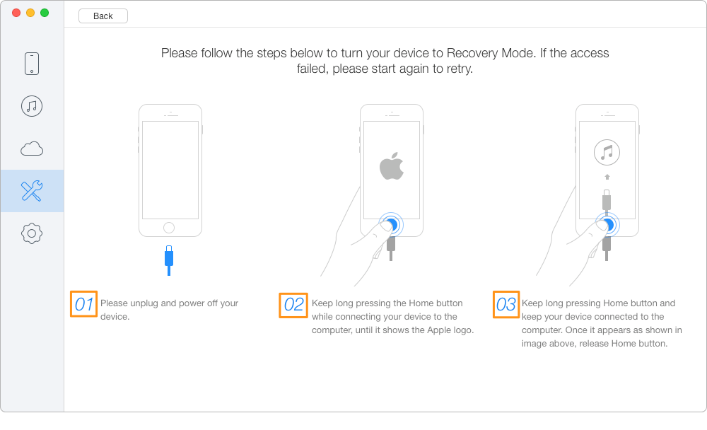 How to Fix iPhone Stuck on Apple Logo When Update to iOS 10.3 – Step 2