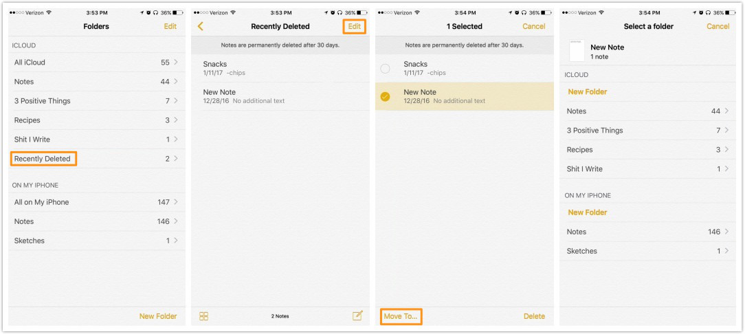 How to Fix Notes Disappeared from iPhone 8/X