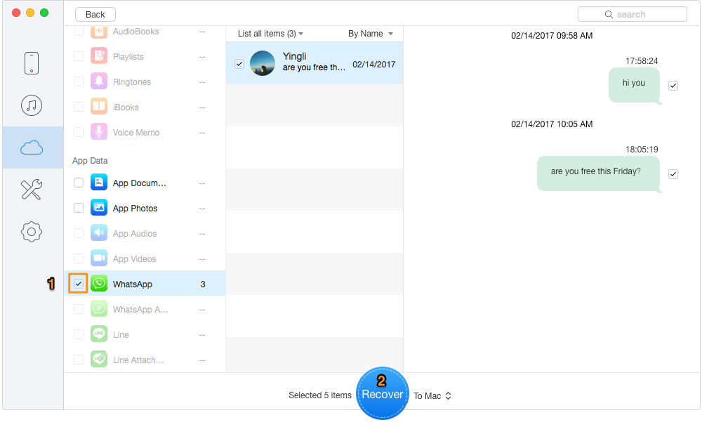 How to Restore Messages from iCloud Backup – Step 3