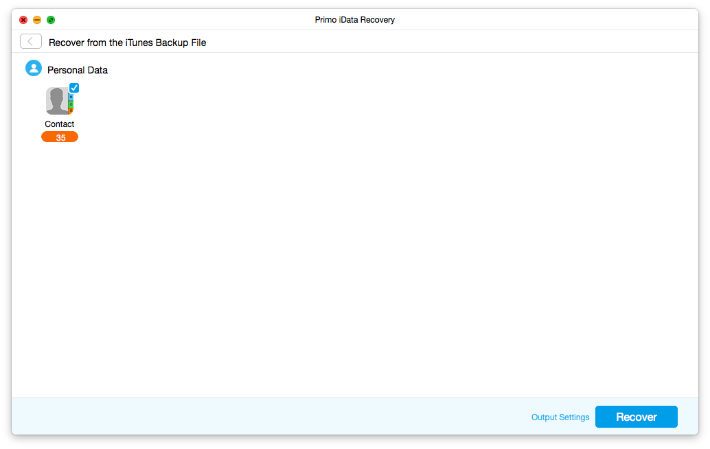 How to Recover Contacts from iTunes Backup – Step 4