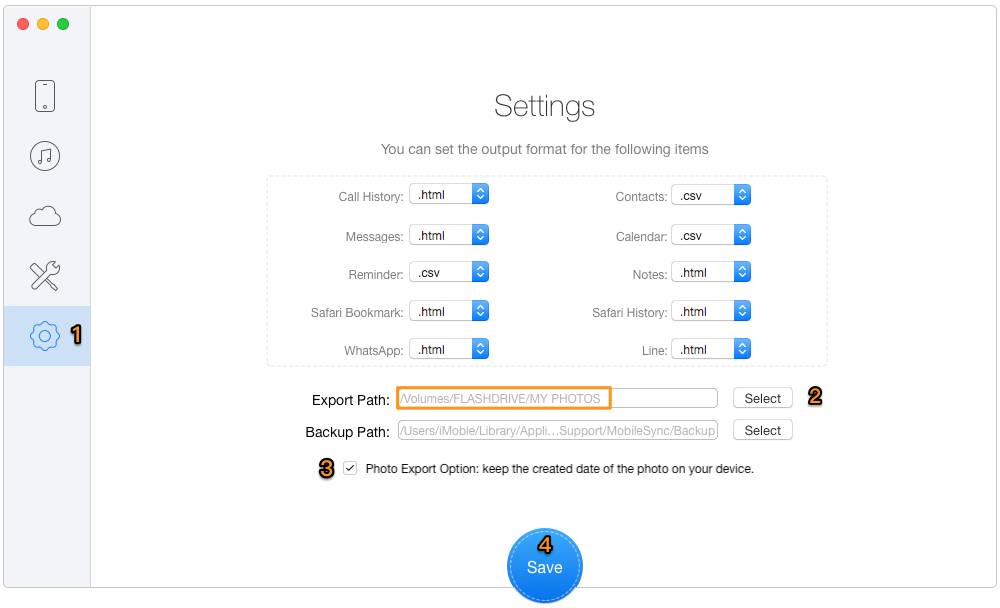Backup iPhone/iPad to External Hard Drive – Step 1
