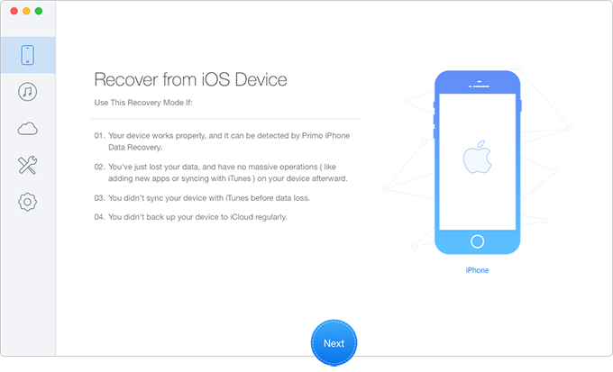 How to Backup Notes on iPhone 8/X Selectively – Step 1