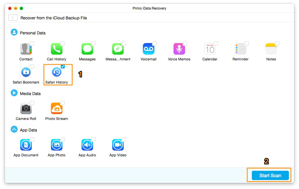 How to Check and Recover Deleted Safari History on iPhone/iPad | iCloud Backup – Step 3