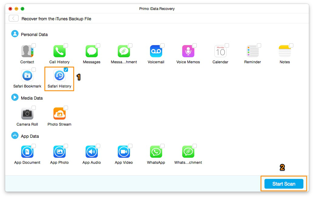 How to Check and Recover Deleted Safari History on iPhone/iPad | iTunes Backup – Step 2-2