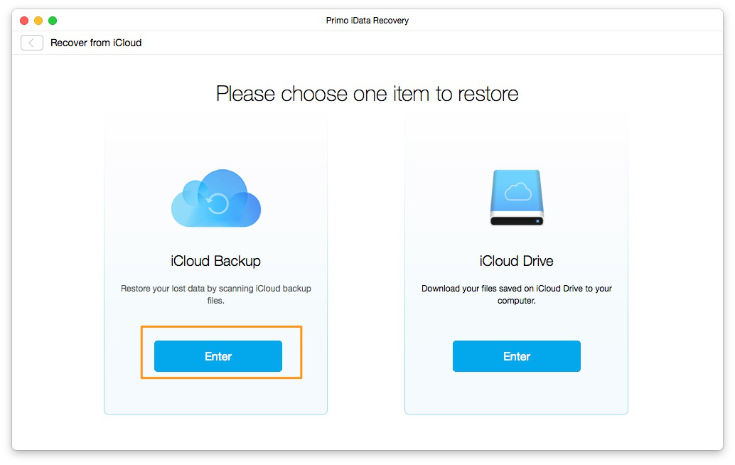 How to Check and Recover Deleted Safari History on iPhone/iPad | iCloud Backup – Step 1