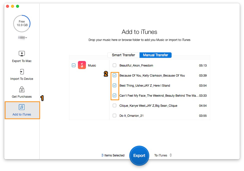 Alt: How to Copy Music from iPod to iTunes with PrimoMusic