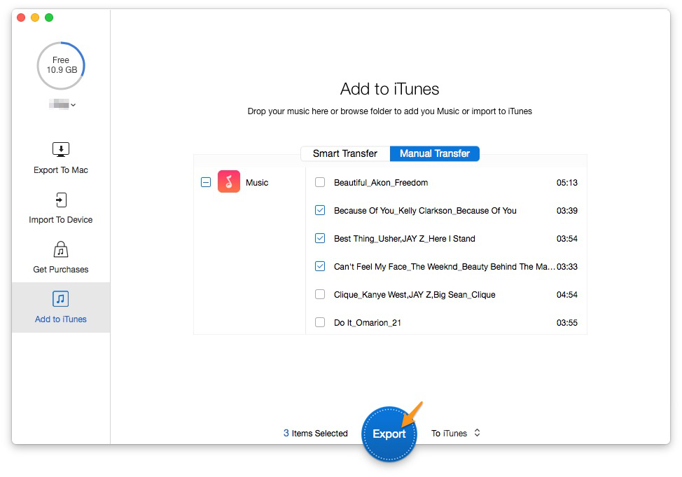 Alt: How to Copy Music from iPod to iTunes with PrimoMusic