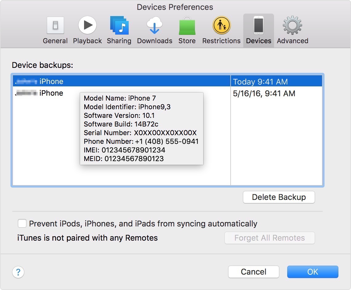 delete iphone backup files windows 10