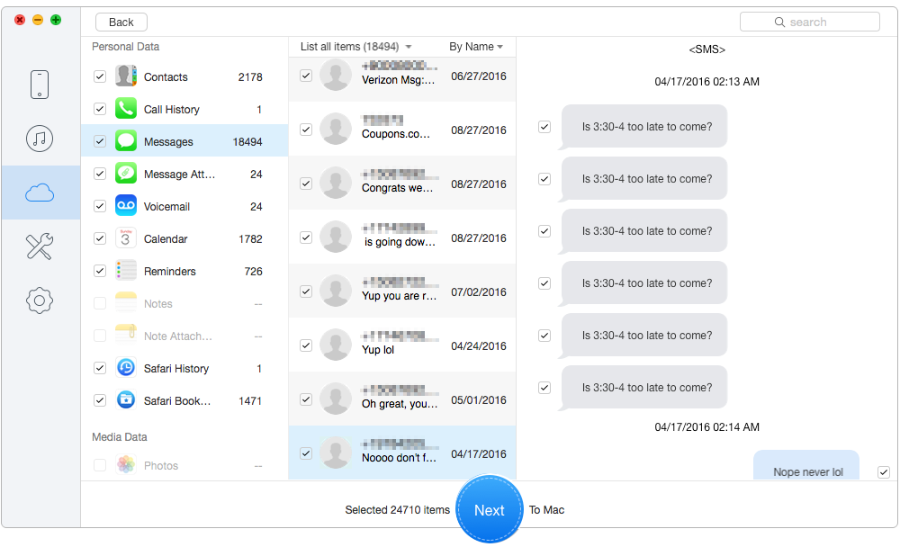 How to Download iCloud Backup to Computer– Step 3