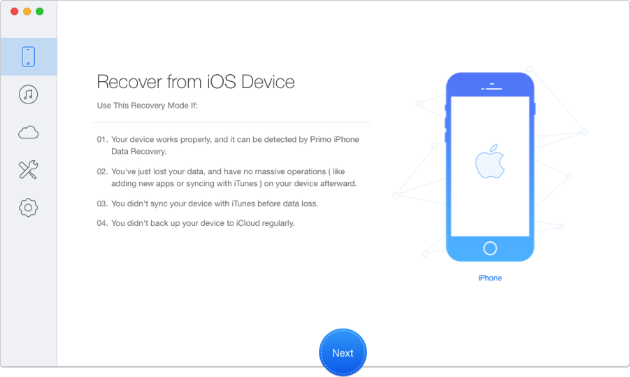 How to Find Deleted Photos on iPhone – Step 1