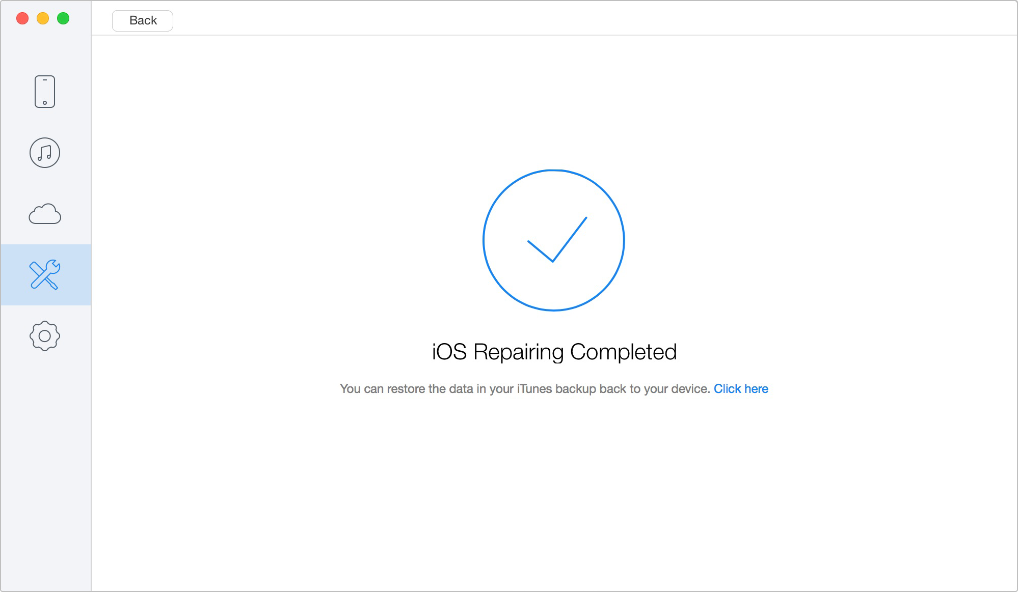 How to Solve iPhone Stuck on Black Screen Problem – Step 4