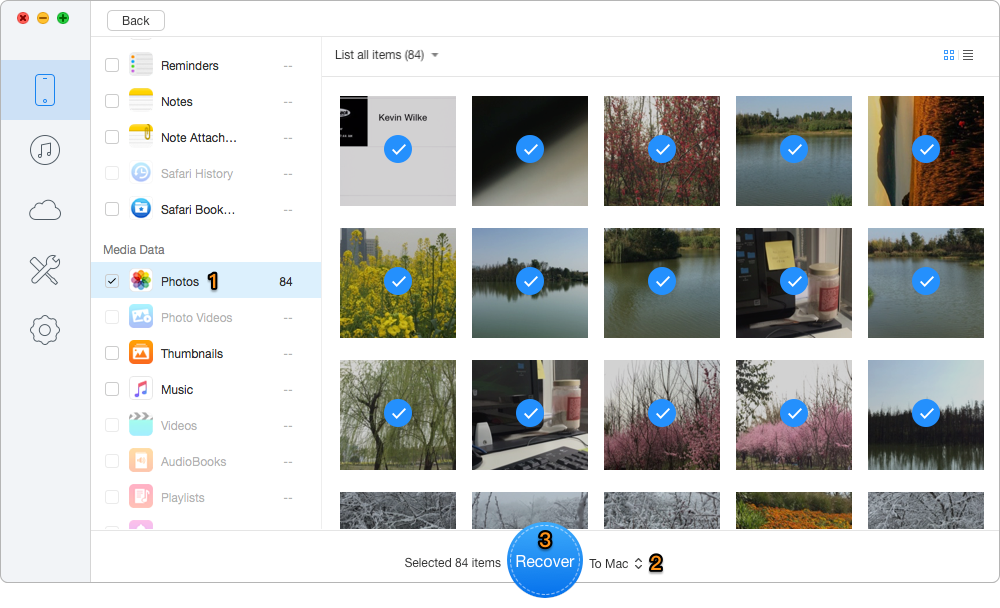 How to Get Deleted Photos Back on iPad Directly – Step 2
