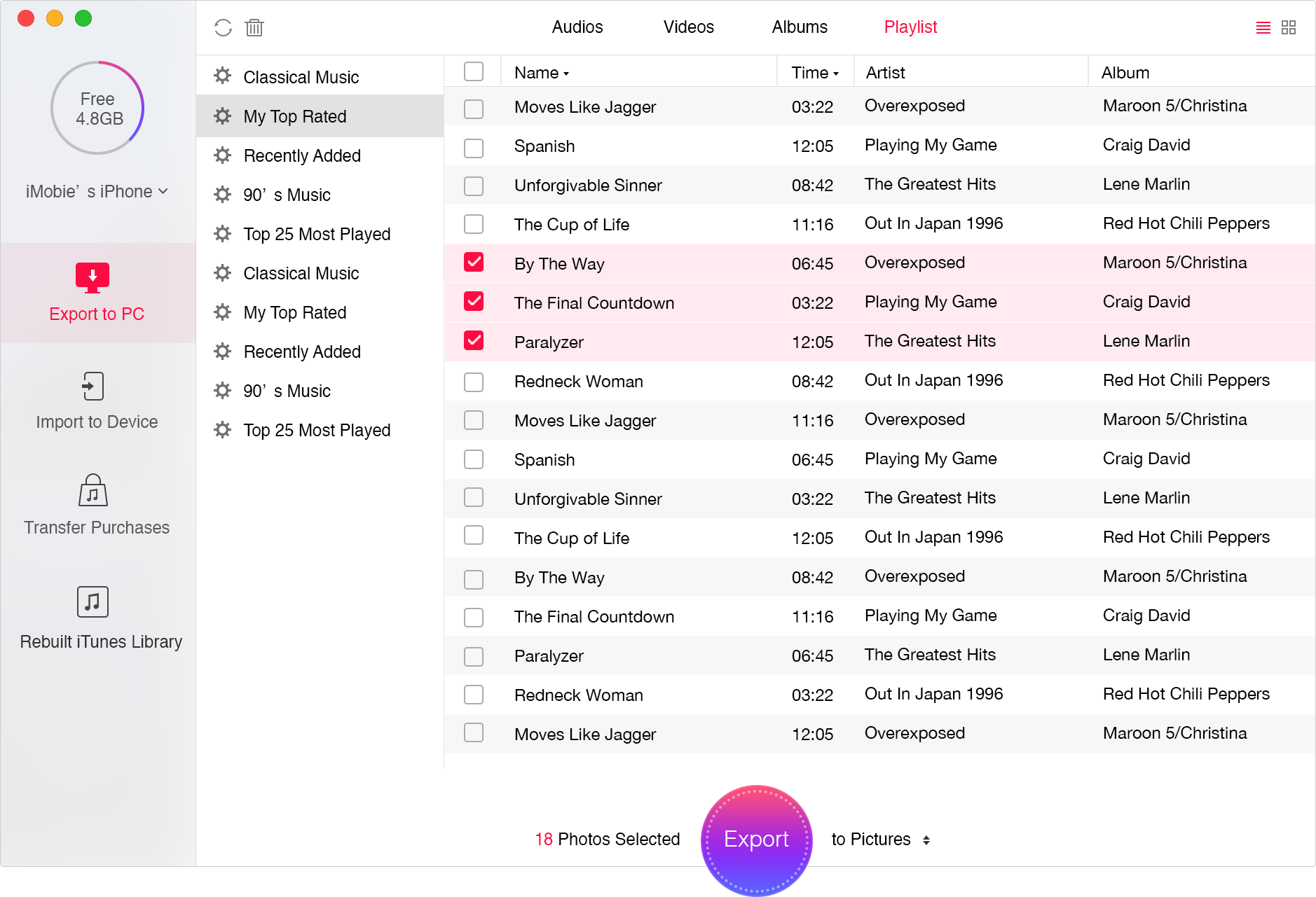 как добавить музыку на ipad через itunes