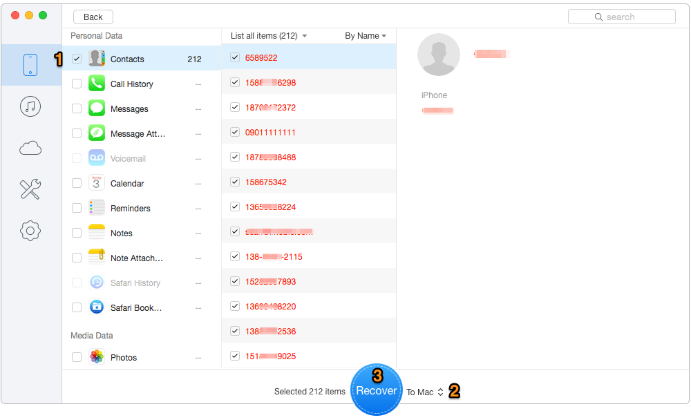 How to Recover Contacts on iPhone after Updating to iOS 10 – without Backup –3