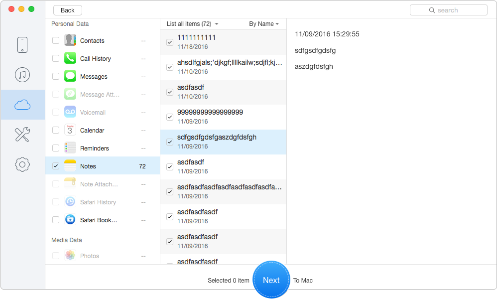 How to Recover Deleted Notes on iPhone 5 – from iCloud Backup – Step 3