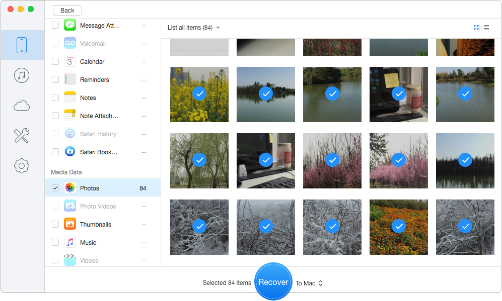 How to Recover Deleted Photos from iPad without Backup – Step 2