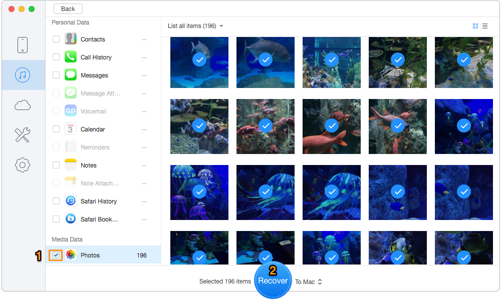 How to Get Back Deleted Photos from iPhone Backup in iTunes – Step 3