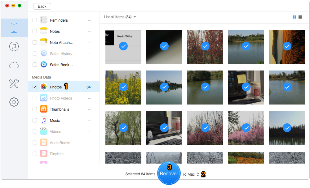 How to Recover Deleted Photos from iPhone Directly – Step 2 