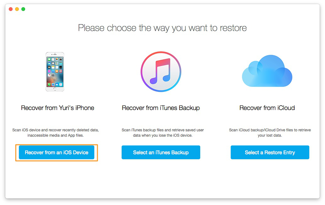 How to Recover Deleted Text Messages on iPhone – Step 1