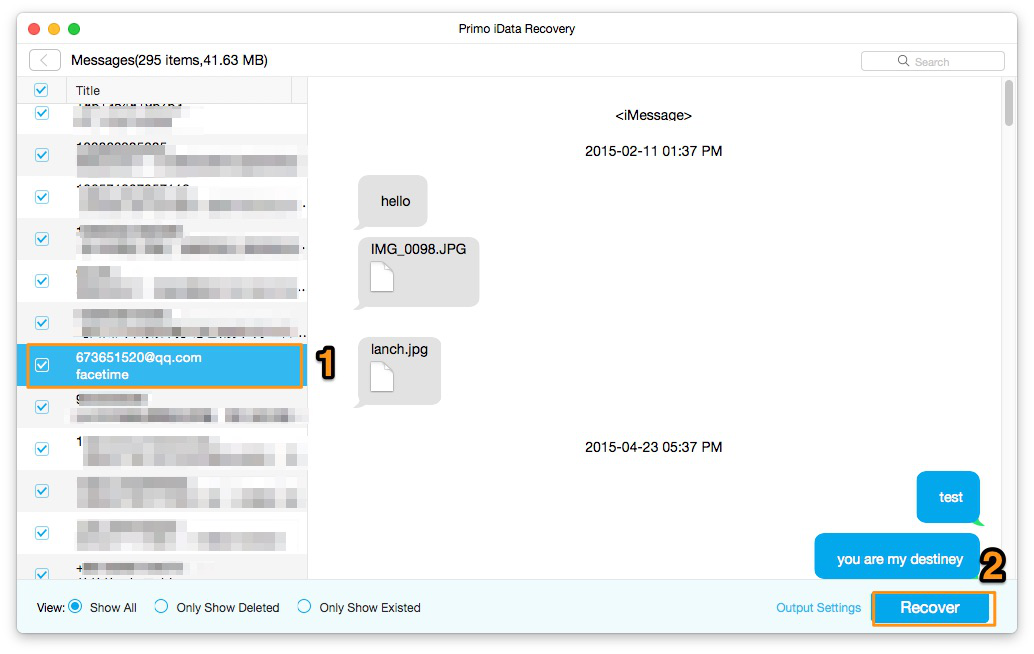 How to Recover Deleted Text Messages on iPhone via iTunes Backup – Step 4