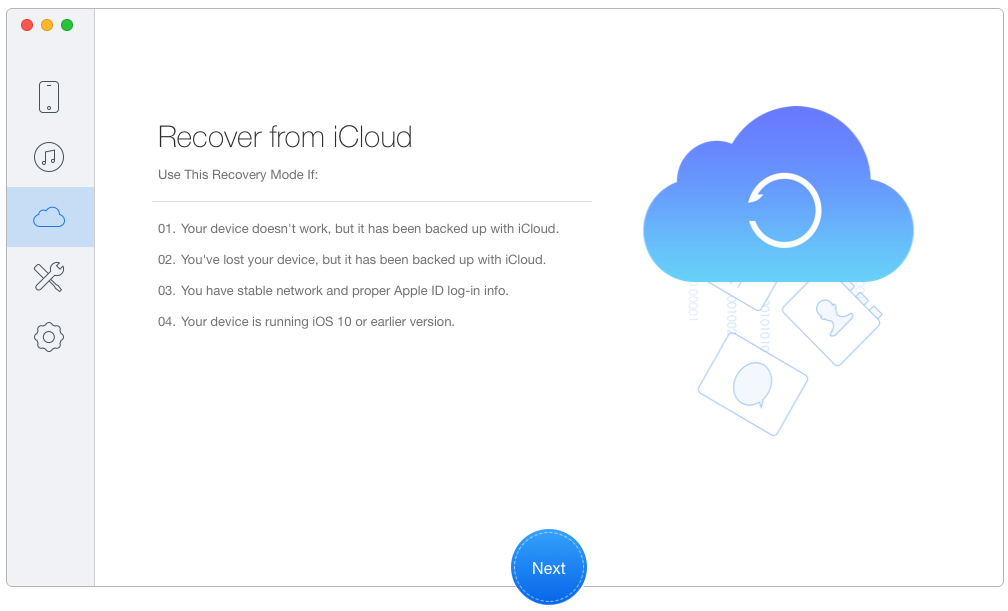 how do i restore my iphone text messages from icloud