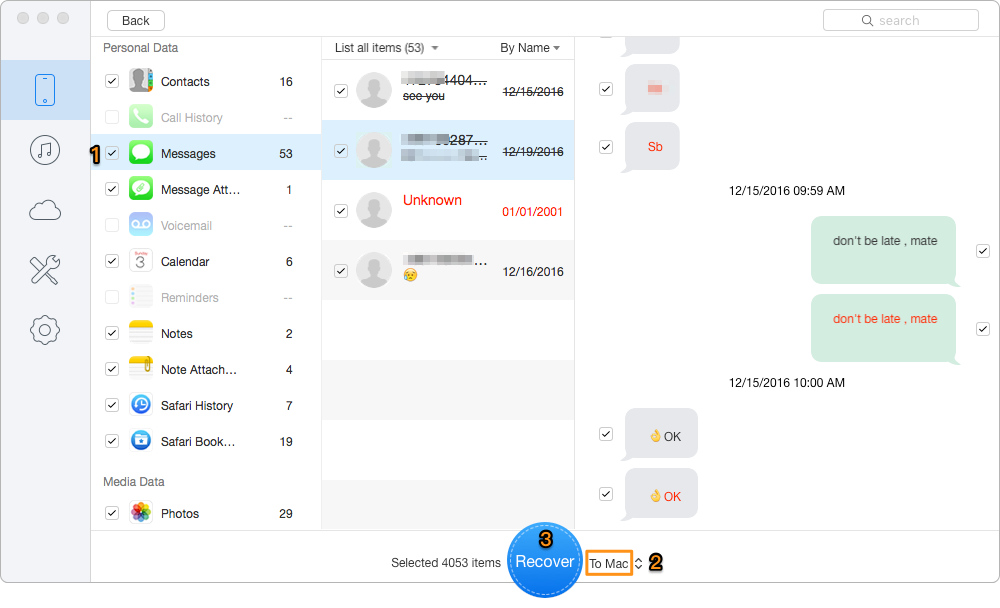 How to Retrieve Deleted Files from iPhone without Backup – Step 2 