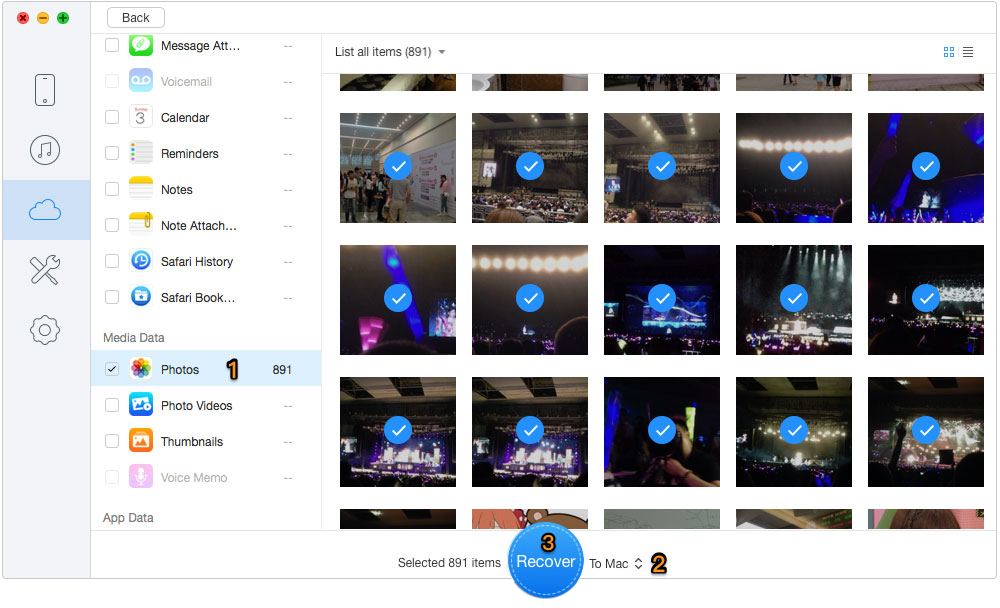 Restore Photos from iCloud Backup – Step 3