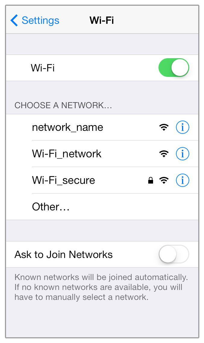 Turn off Wi-Fi when not Used