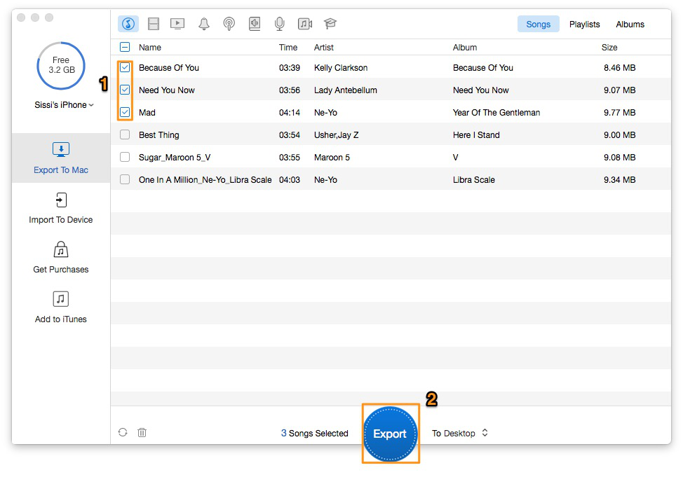 How to Transfer Media Data from iPhone to Computer | PrimoMusic – Step 3