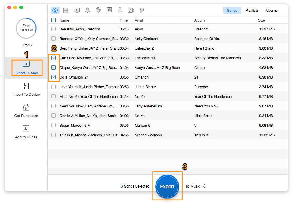 How to Transfer Music from iPad to iPad – Step 2